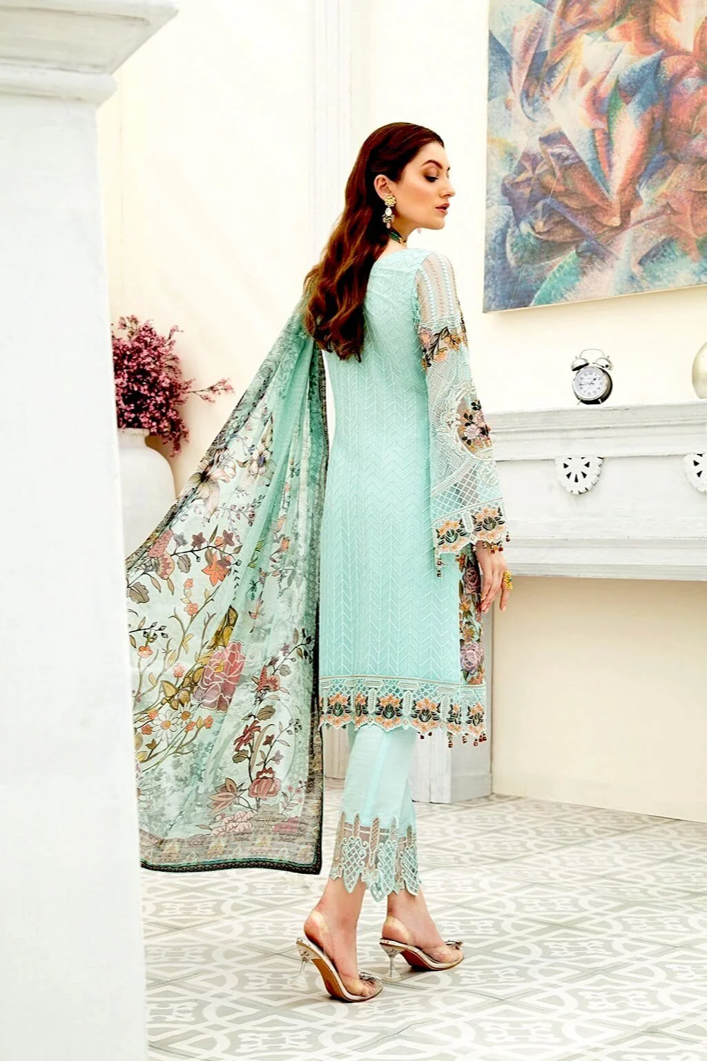 Ramsha Chevron Chiffon Collection – F-1908 - Image 2