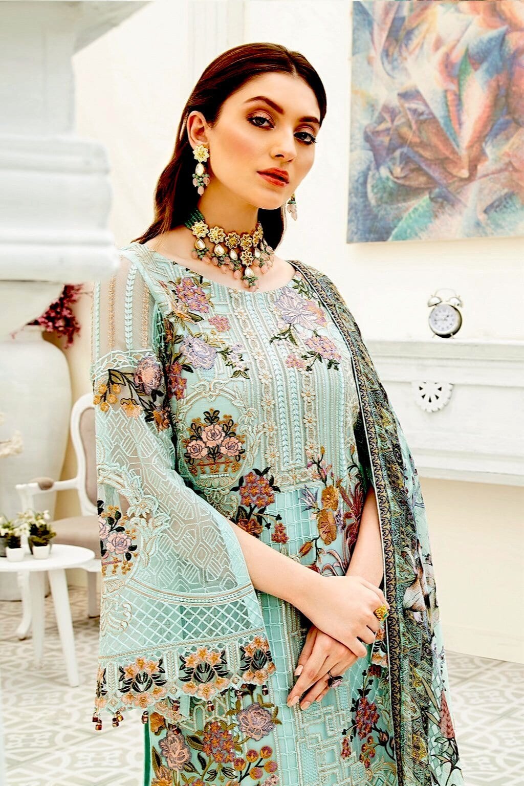 Ramsha Chevron Chiffon Collection – F-1908 - Image 3