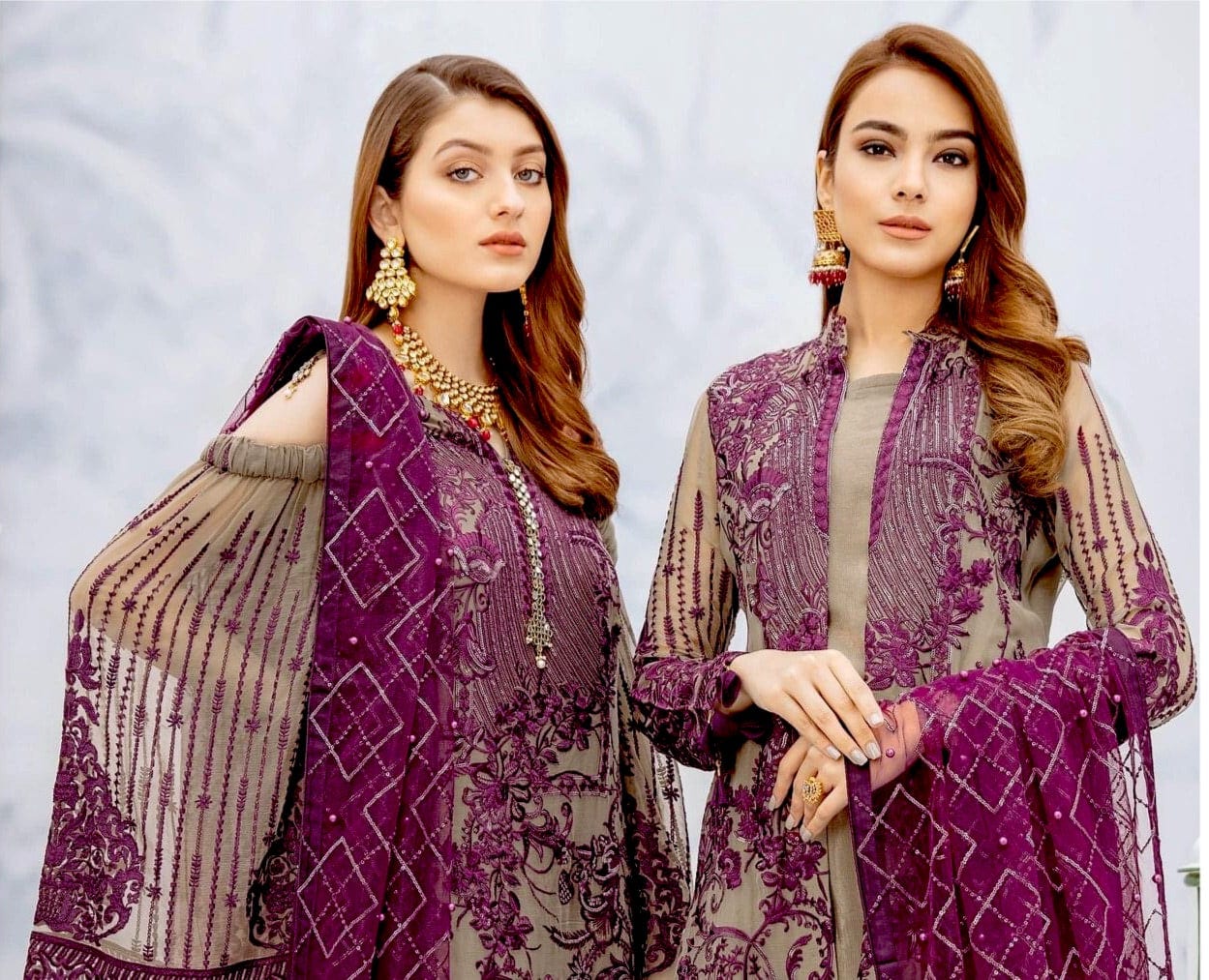 Ramsha Chevron Chiffon Collection Vol 2 – A-201 - Image 2