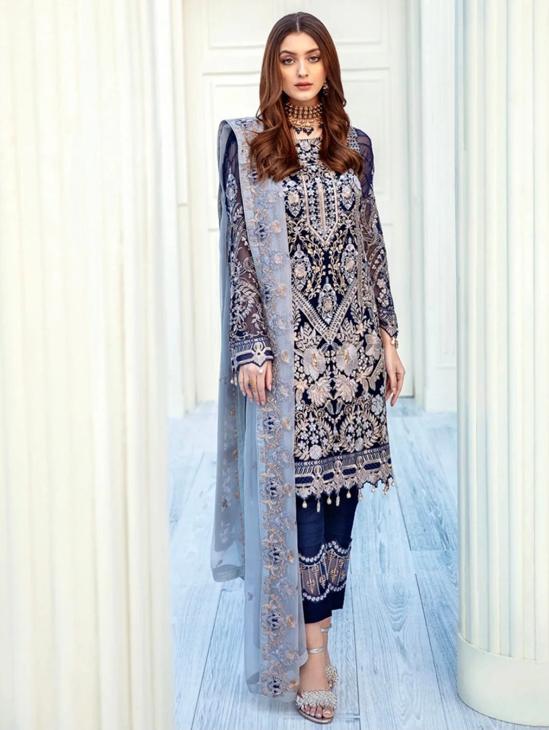 Ramsha Chevron Chiffon Collection Vol 2 โ A-203 - Image 2
