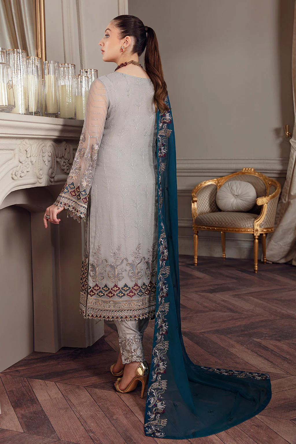 Ramsha Chevron Stitched/Pret Chiffon Collection – A-503 - Image 2