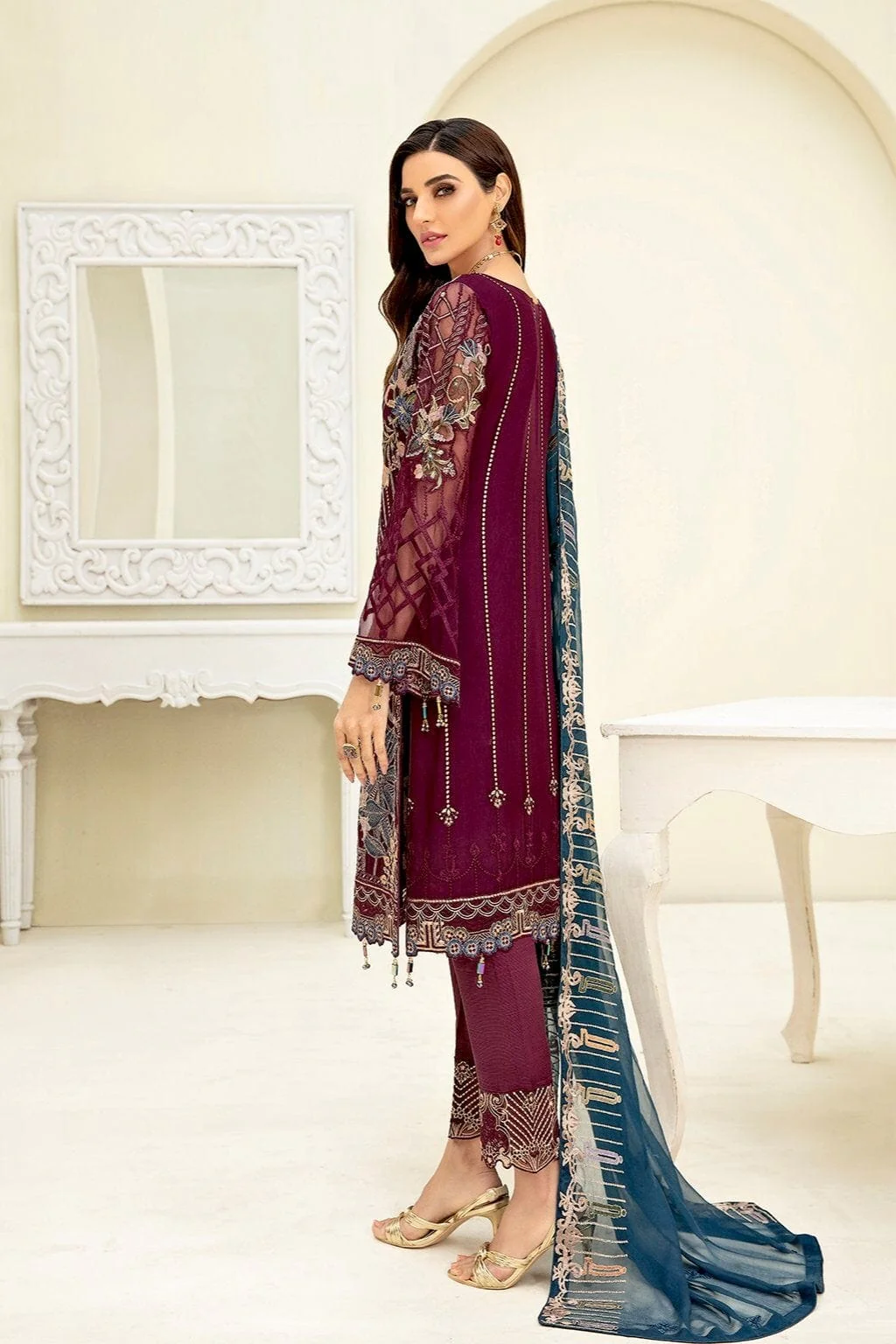 Ramsha Chevron Luxury Chiffon Collection Vol-3 – A-303 - Image 2