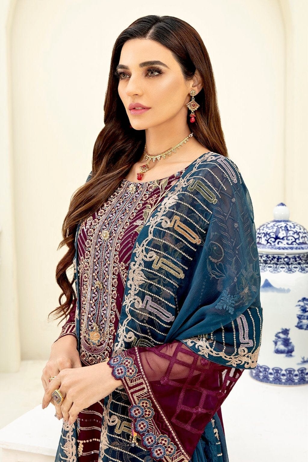 Ramsha Chevron Luxury Chiffon Collection Vol-3 – A-303 - Image 4