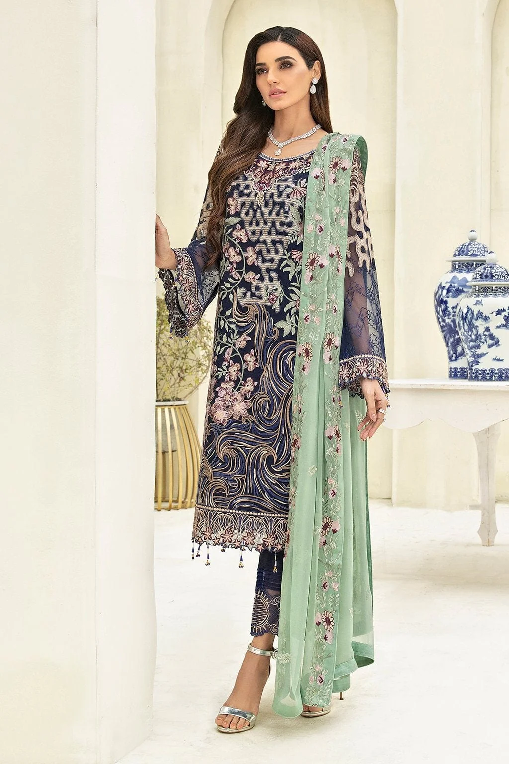 Ramsha Chevron Luxury Chiffon Collection Vol-3 – A-306 - Image 3