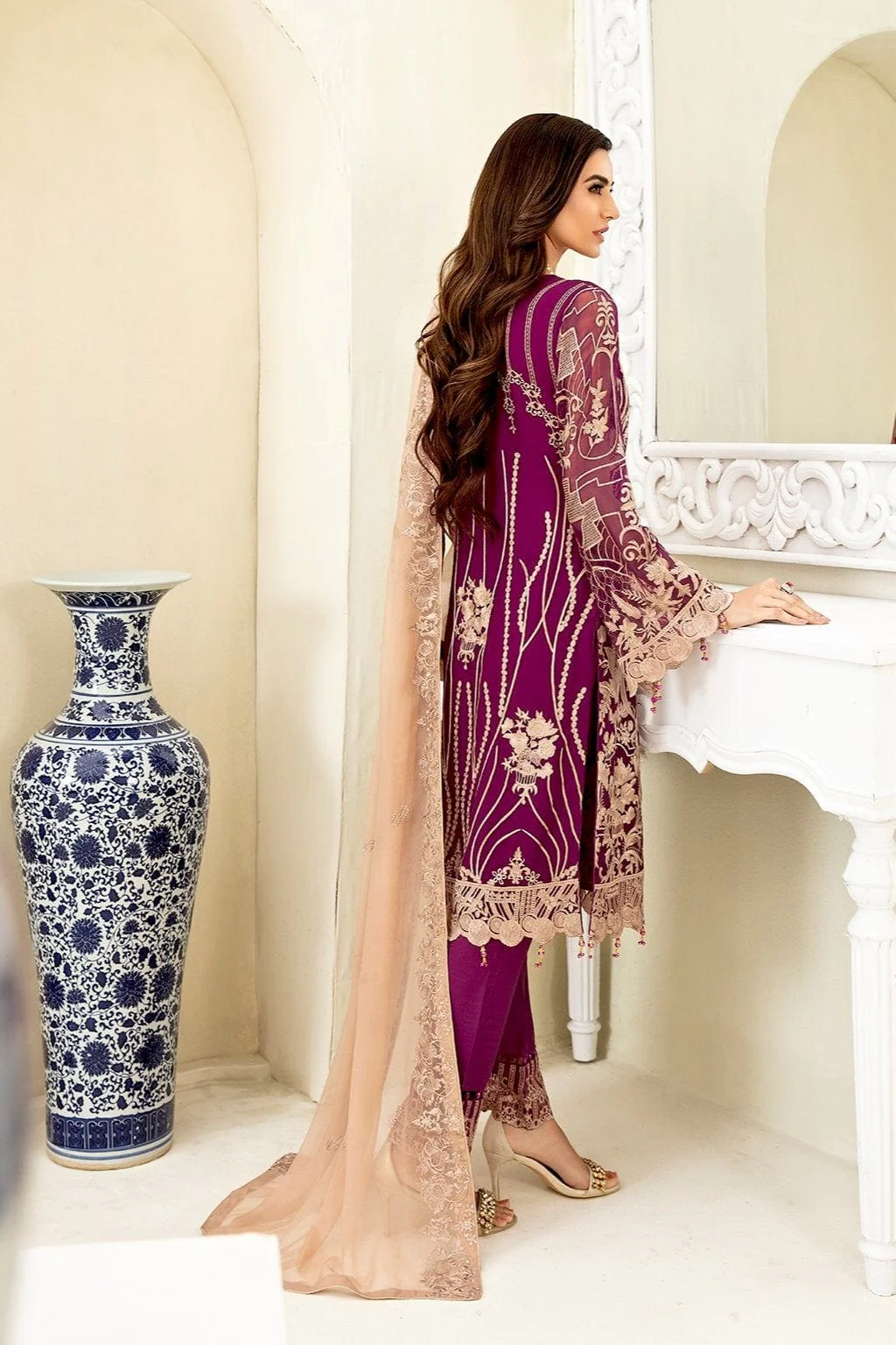 Ramsha Chevron Luxury Chiffon Collection Vol-3 – A-307 - Image 2