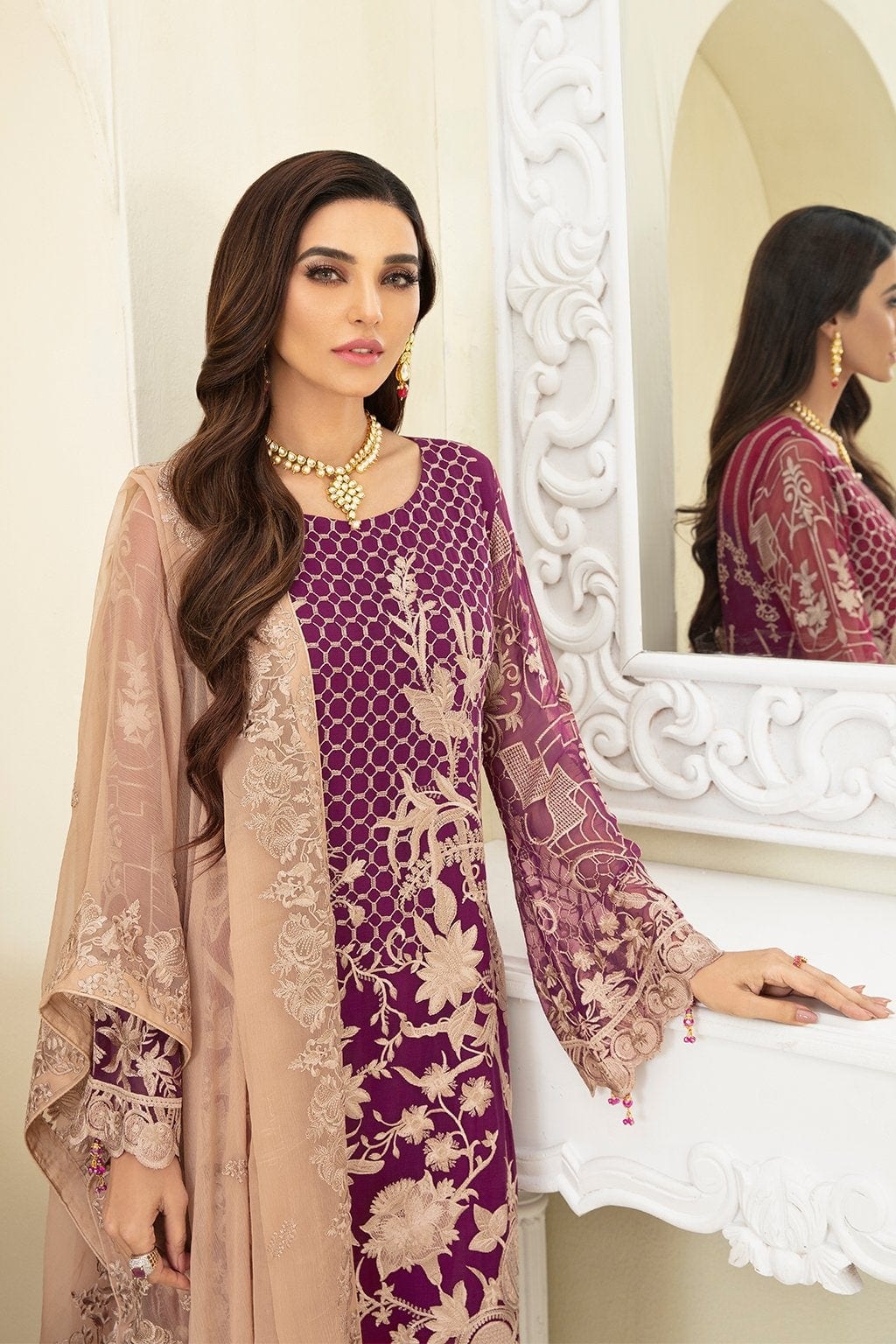 Ramsha Chevron Luxury Chiffon Collection Vol-3 – A-307 - Image 4