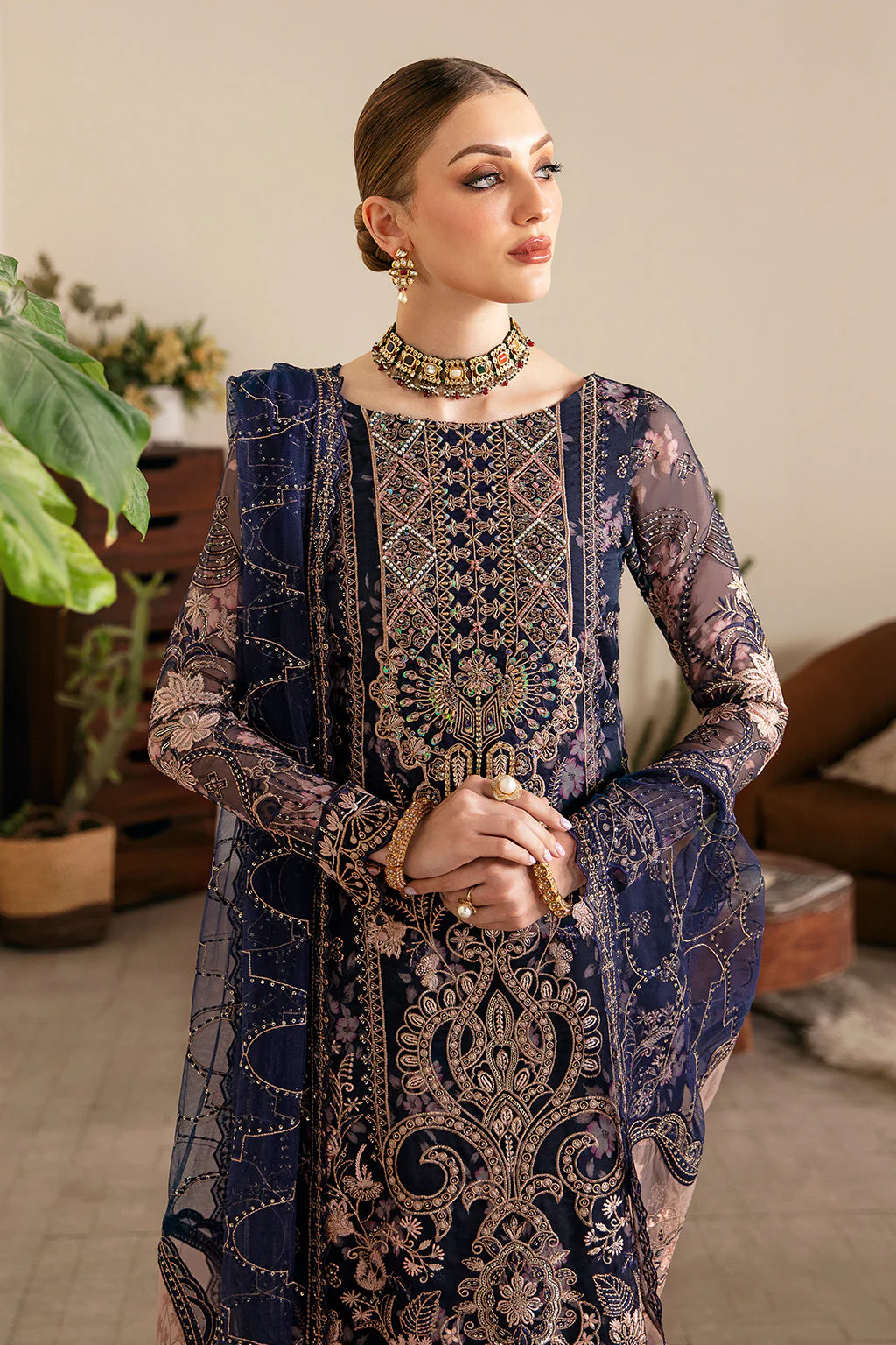 Ramsha Festive Organza Formals – E-101 - Image 4