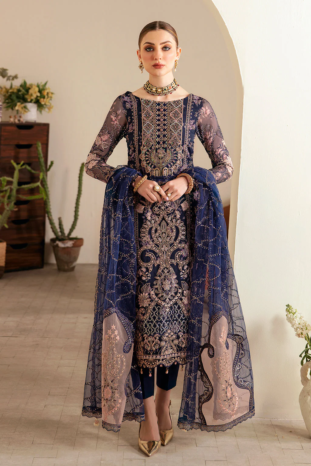 Ramsha Festive Organza Formals – E-101 - Image 5