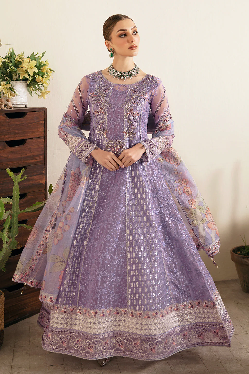 Ramsha Festive Organza Formals – E-107 - Image 6