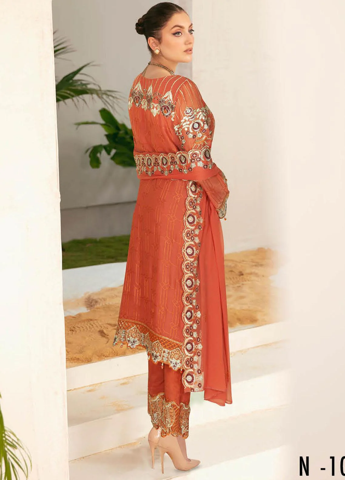 Ramsha Nayab Chiffon Collection – N-102 - Image 2