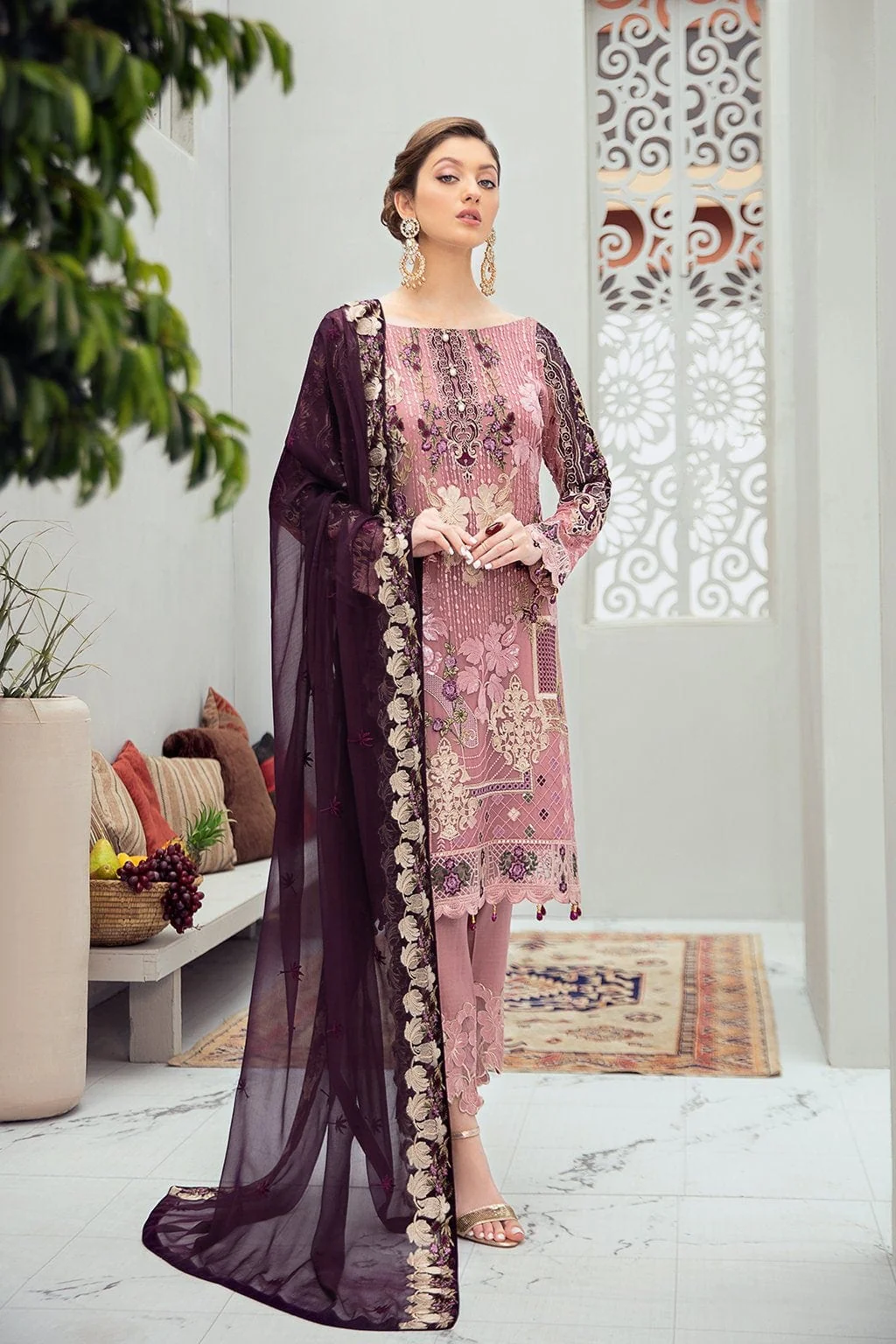 Ramsha Rangoon Chiffon Collection Vol-6 – D-607 - Image 3