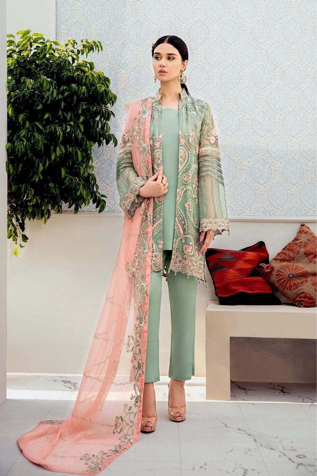 Ramsha Rangoon Chiffon Collection Vol-6 – D-608 - Image 4
