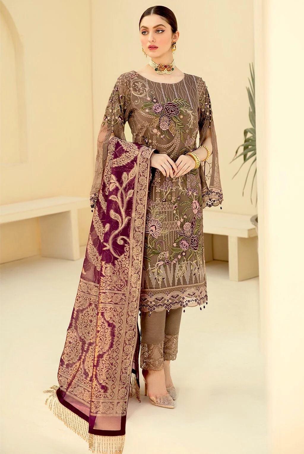 Ramsha Rangoon Chiffon Collection Vol-7 – D-712 - Image 2