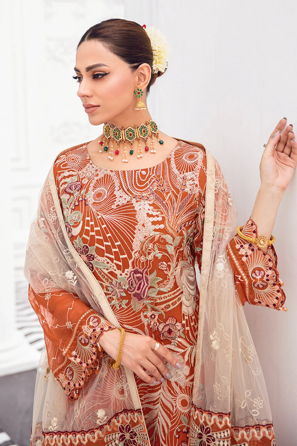 Ramsha Rangoon Stitched/Pret Chiffon Collection– D-806 - Image 3