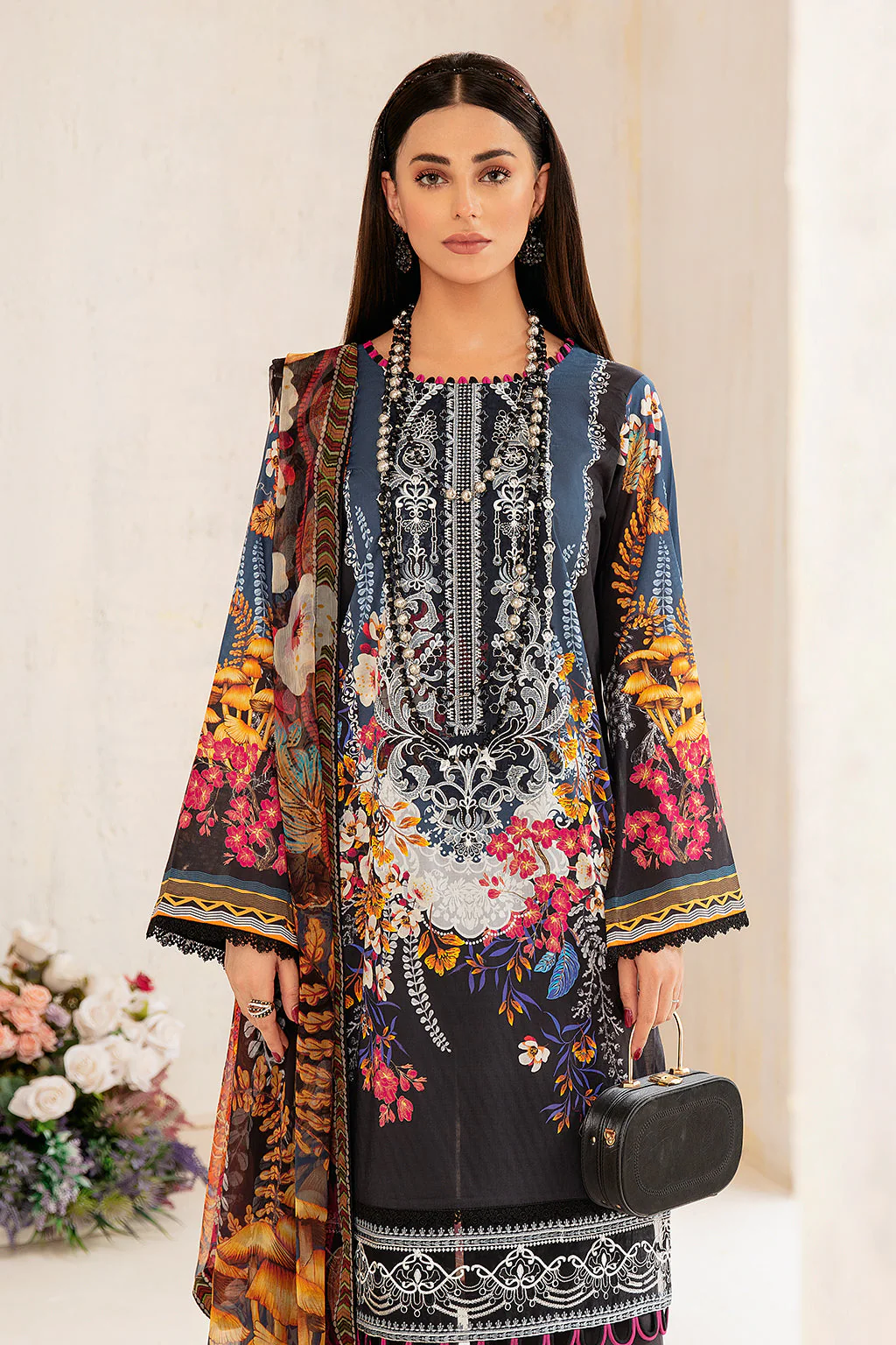 Ramsha Rangrez Lawn Collection – N-303 - Image 3