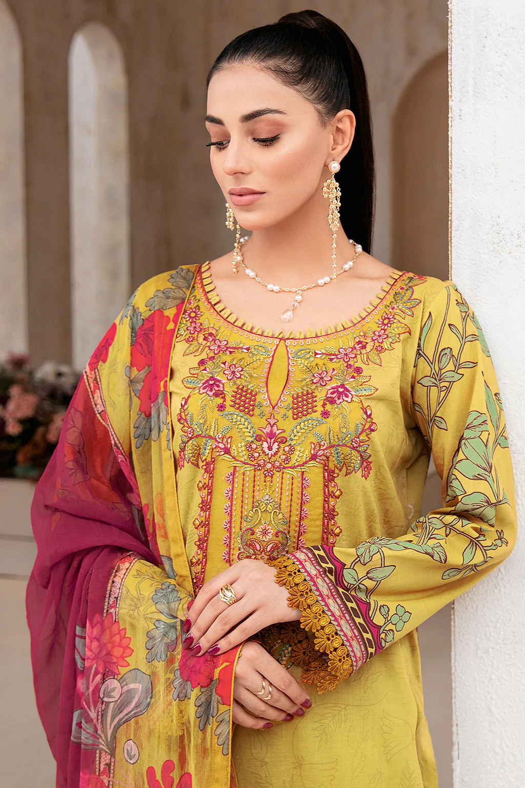 Ramsha Rangrez Lawn Collection – N-312 - Image 3