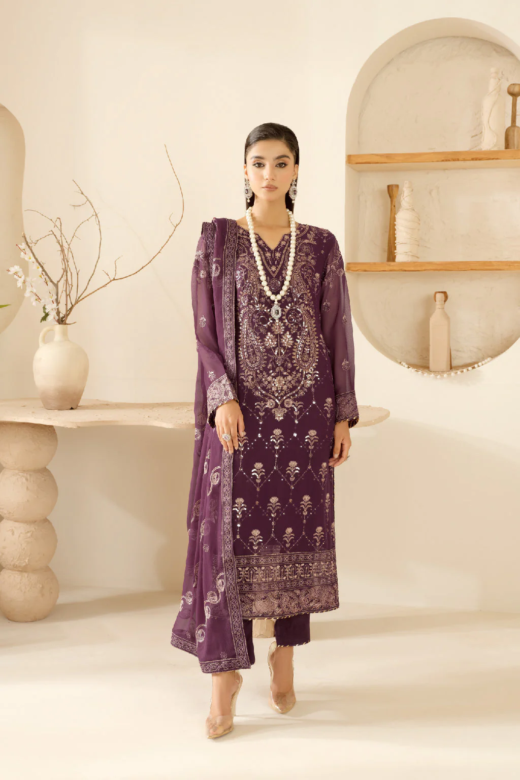 Ramsha Sonehri Chiffon Formals – BB-109