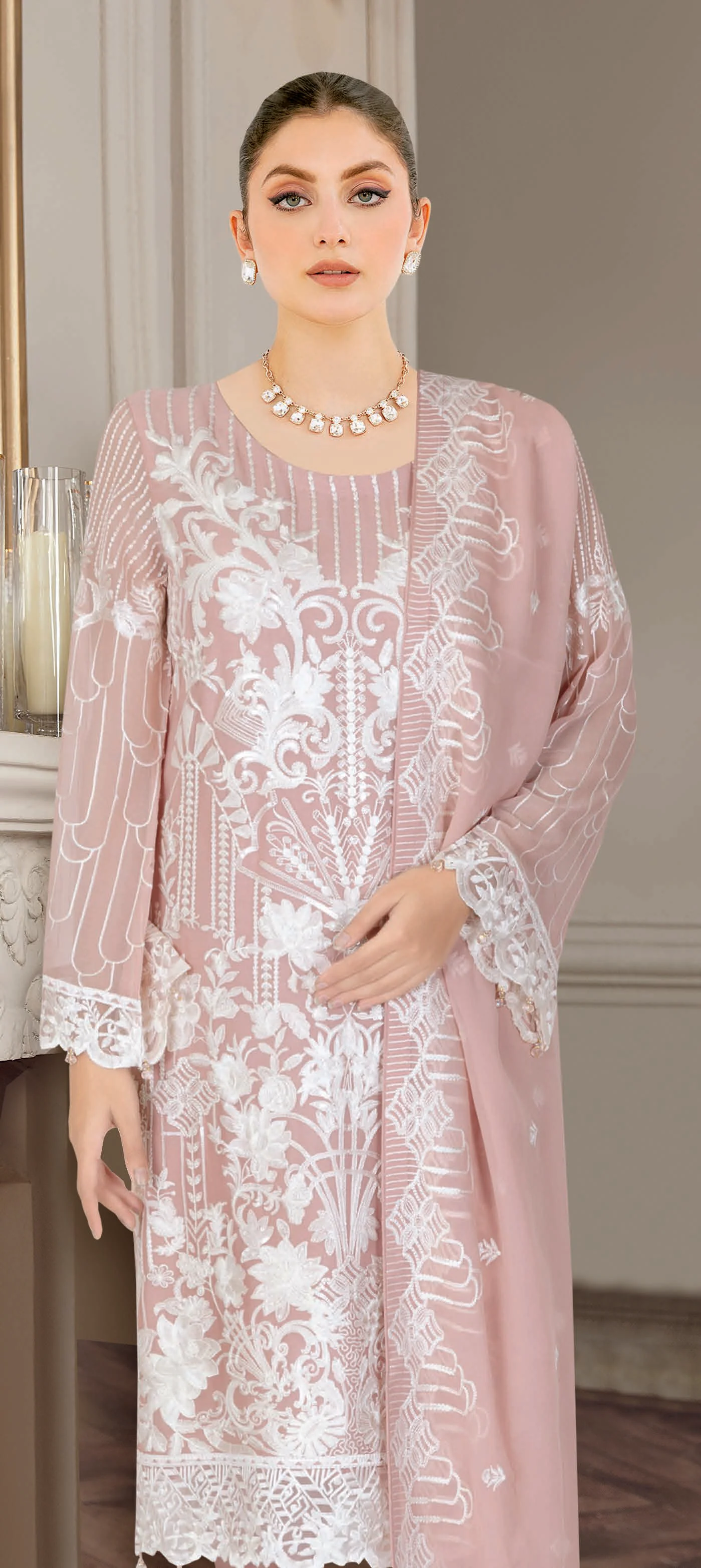 Ramsha Stitched/Pret Chiffon Formal Collection – RF-2002-2 - Image 2
