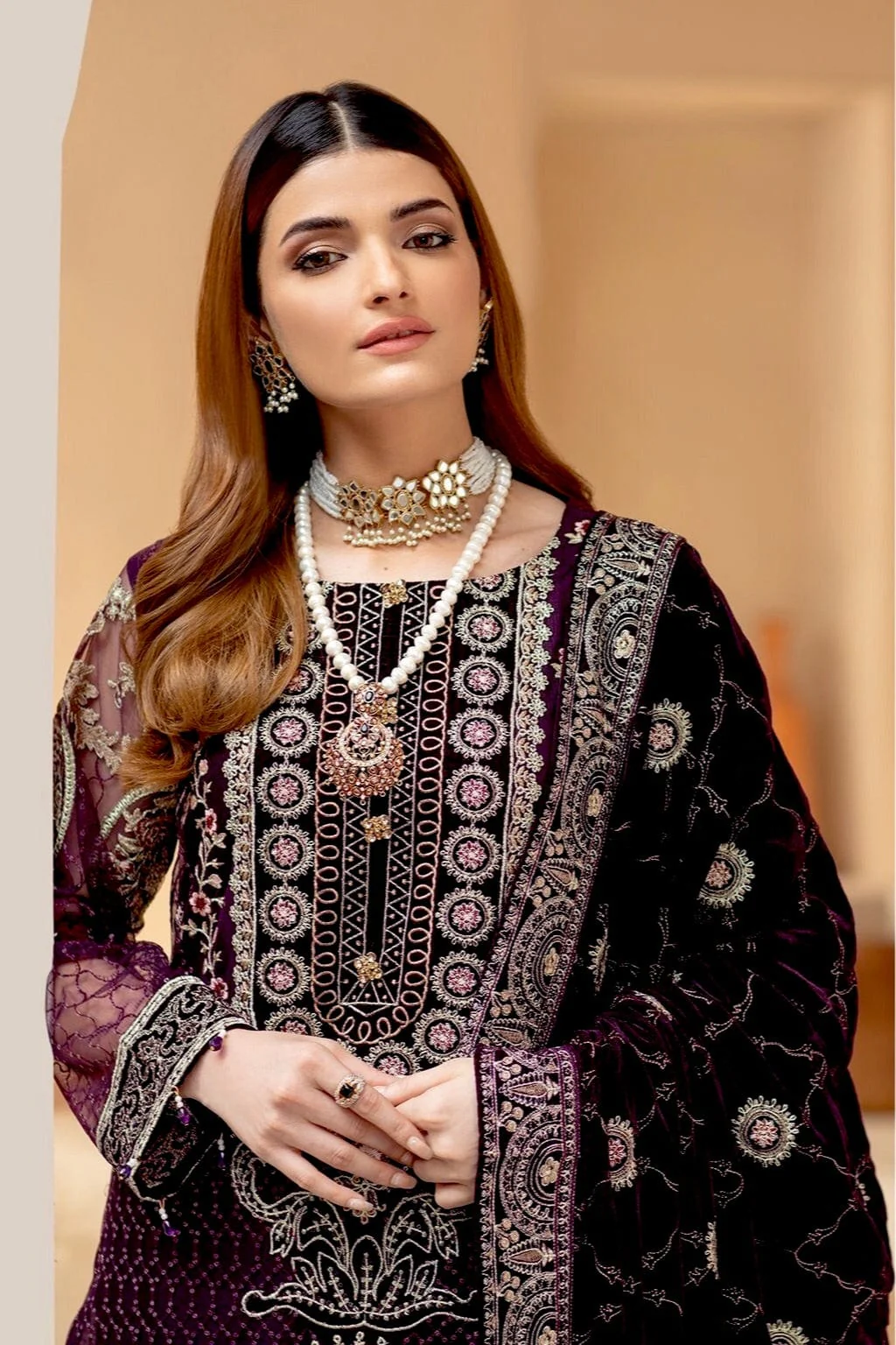 Ramsha Velvet Collection Vol-4 – V-408 - Image 3