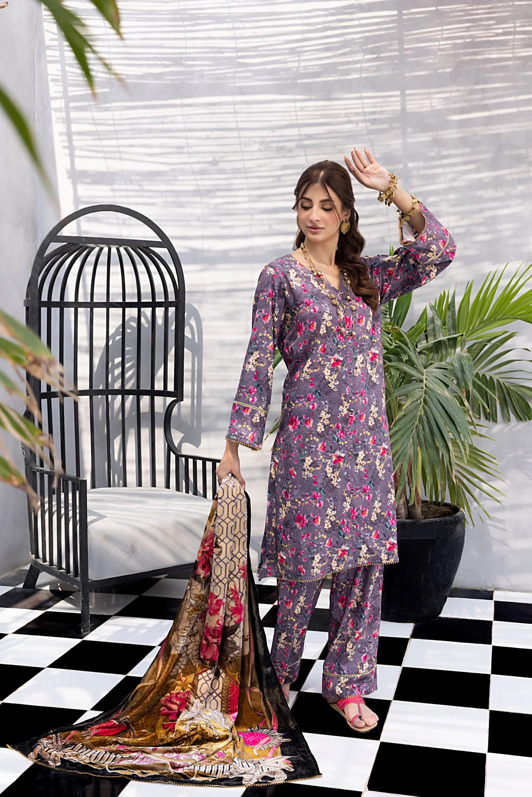 Rang-e-Sang Linen Winter Collection – RSPV-6 - Image 7