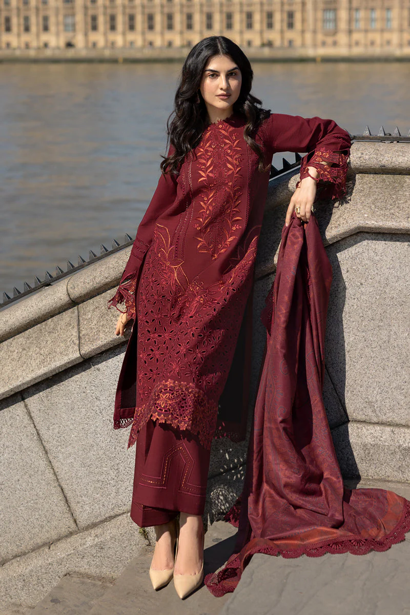 Rang Rasiya Carnation Fall/Winter with Shawl β Audrey