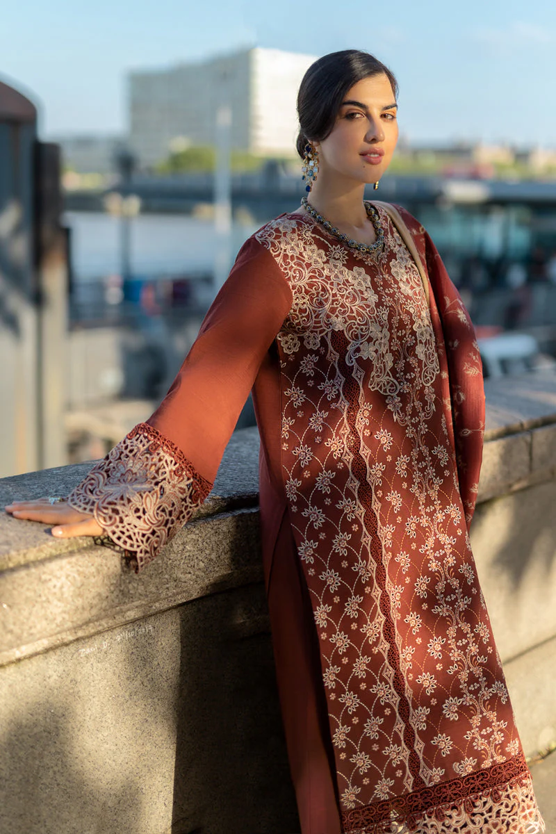 Rang Rasiya Carnation Fall/Winter with Shawl – Ava - Image 4