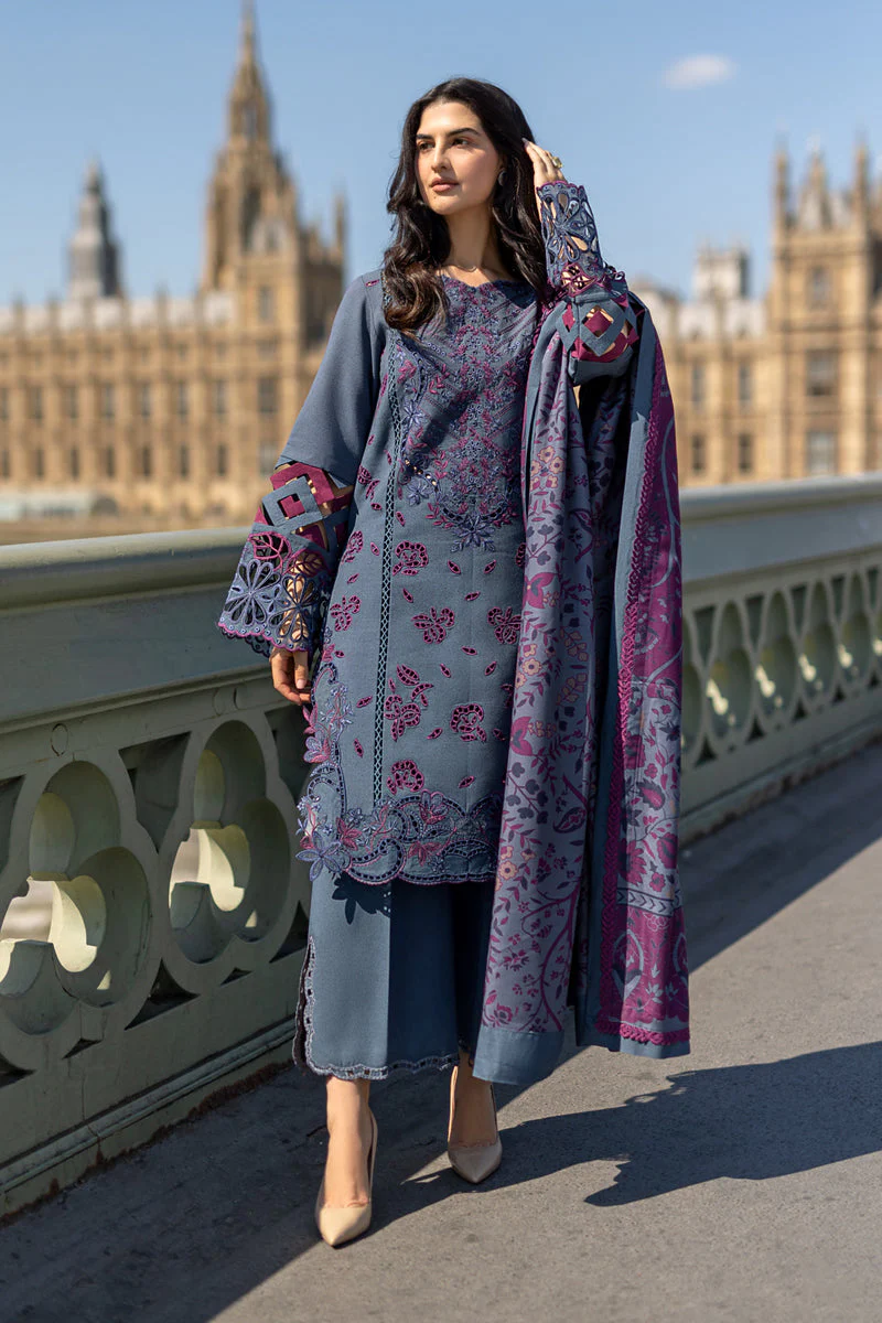 Rang Rasiya Carnation Fall/Winter with Shawl – Delilah - Image 4