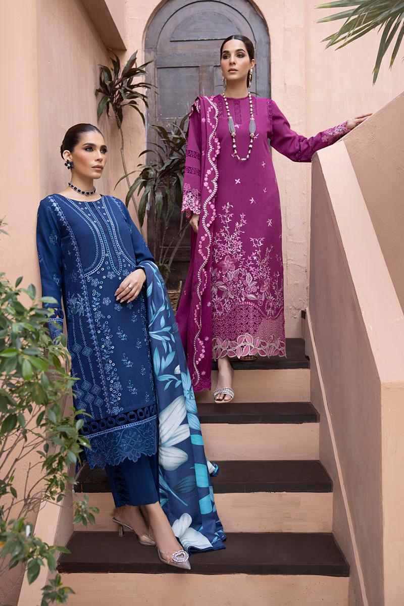 Rang Rasiya Carnation Karandi Collection with Shawl – Narin - Image 11