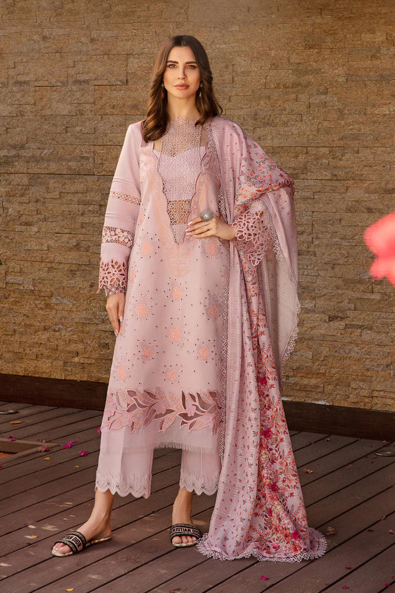 Rang Rasiya Carnation Luxury Lawn 2024 – Zinnia - Image 3