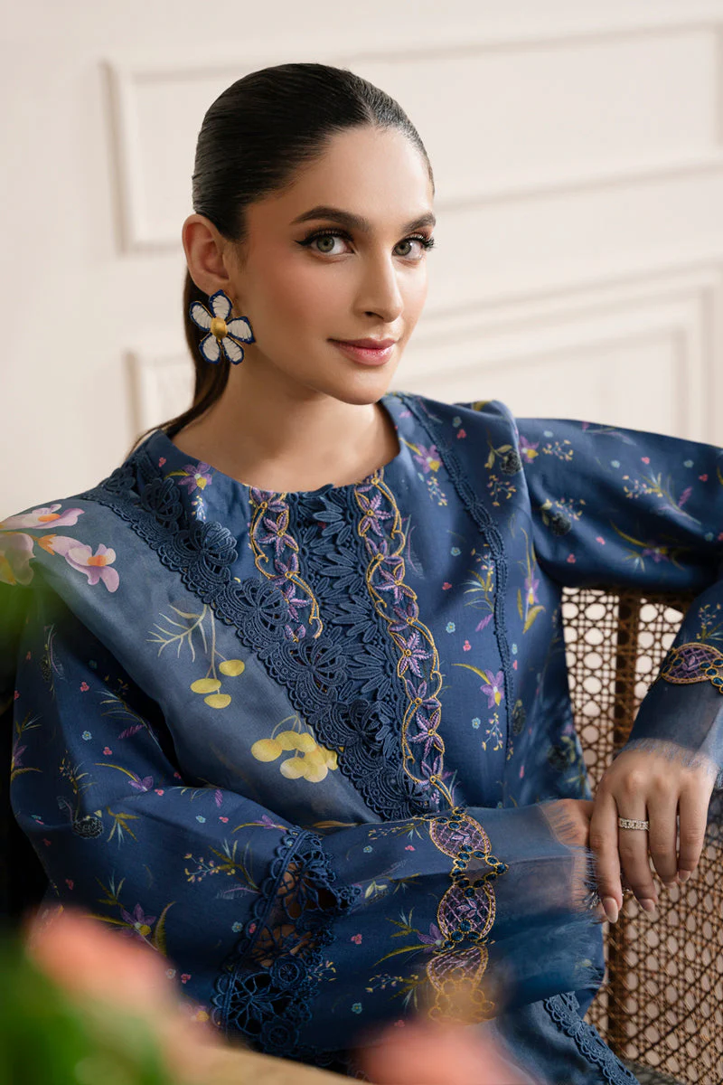 Rang Rasiya Lifestyle Embroidered Lawn Edit – Azure - Image 6