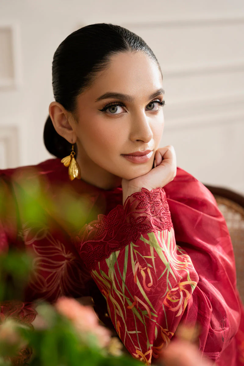 Rang Rasiya Lifestyle Embroidered Lawn Edit – Crimson - Image 7