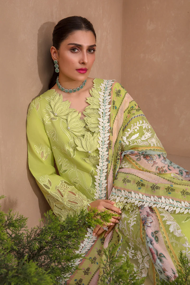 Rang Rasiya Premium Eid Lawn Collection – Lime - Image 7