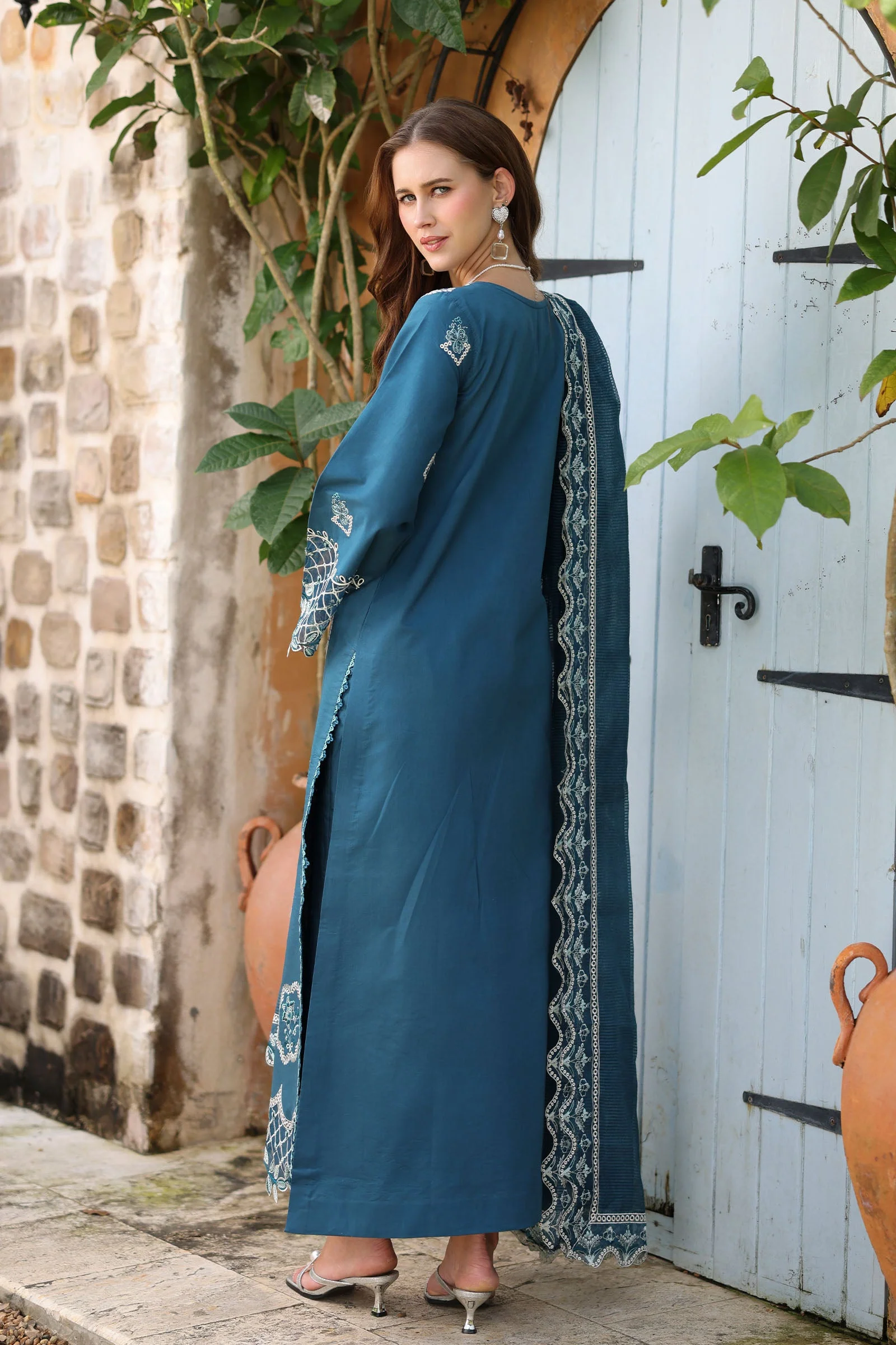Rang Rasiya Raaya Luxury Lawn – Jade - Image 2