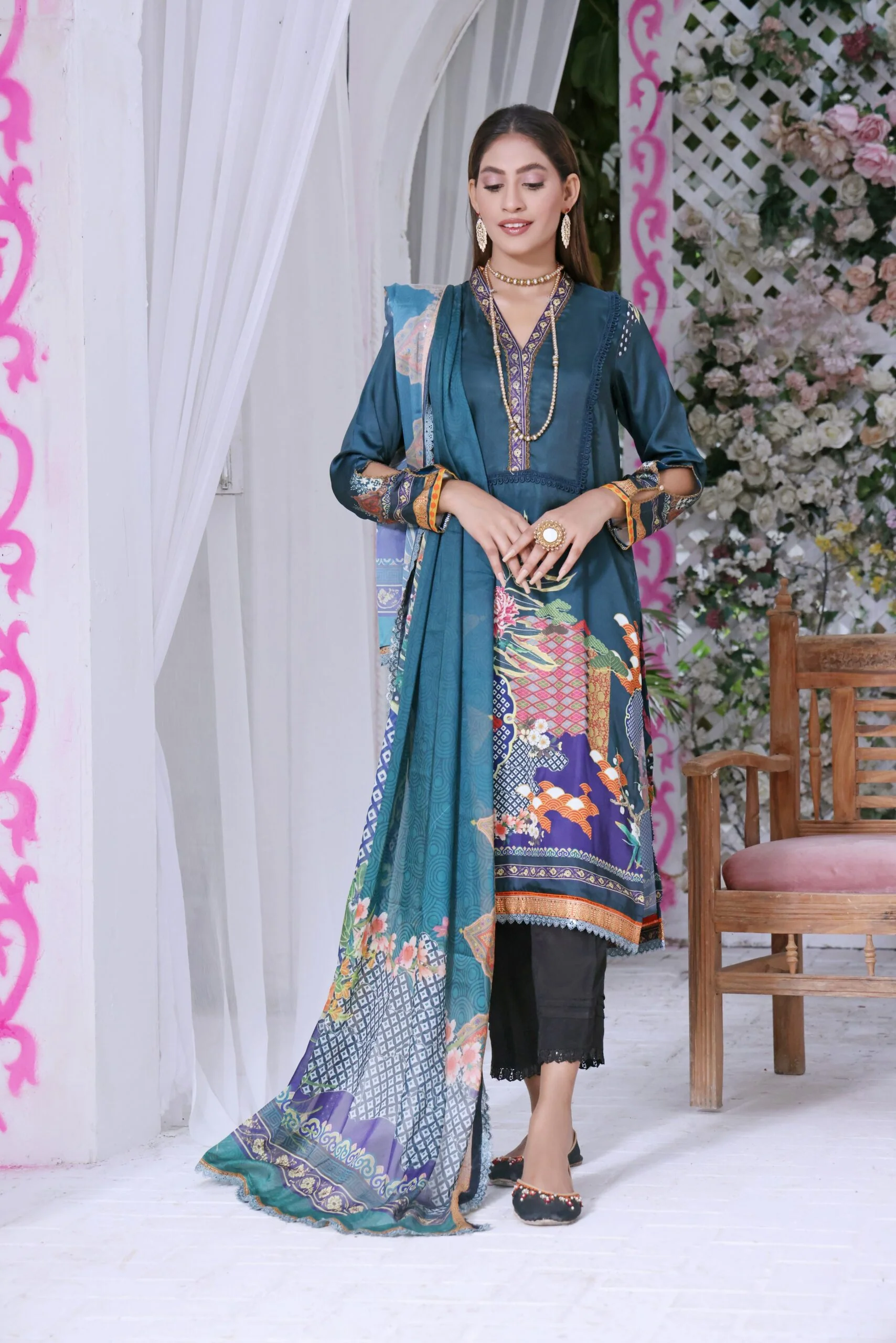 Ravishing Charmuse Silk 2Pc Collection – RV-9