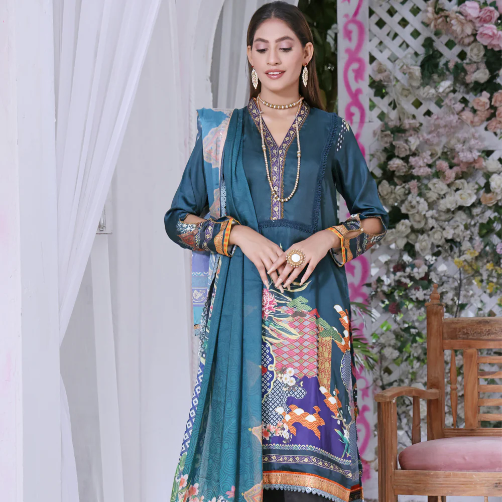 Ravishing Charmuse Silk 2Pc Collection – RV-9 - Image 2