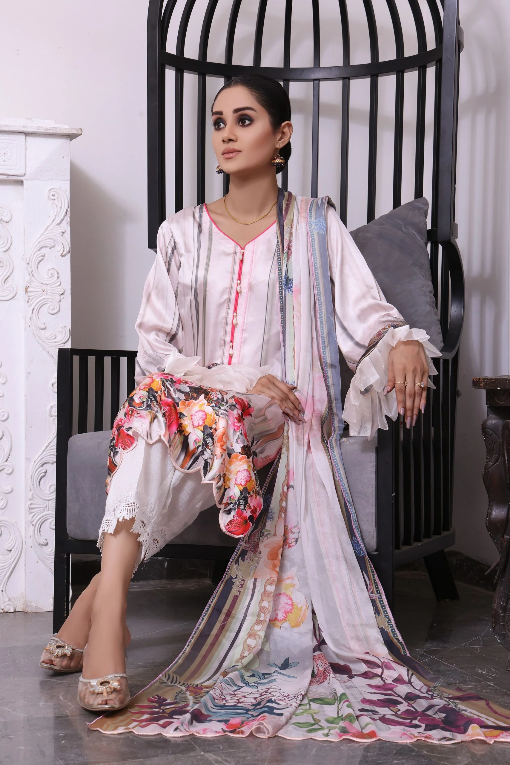 Ravishing Charmuse Silk 2Pc Collection – RV22-5 - Image 2