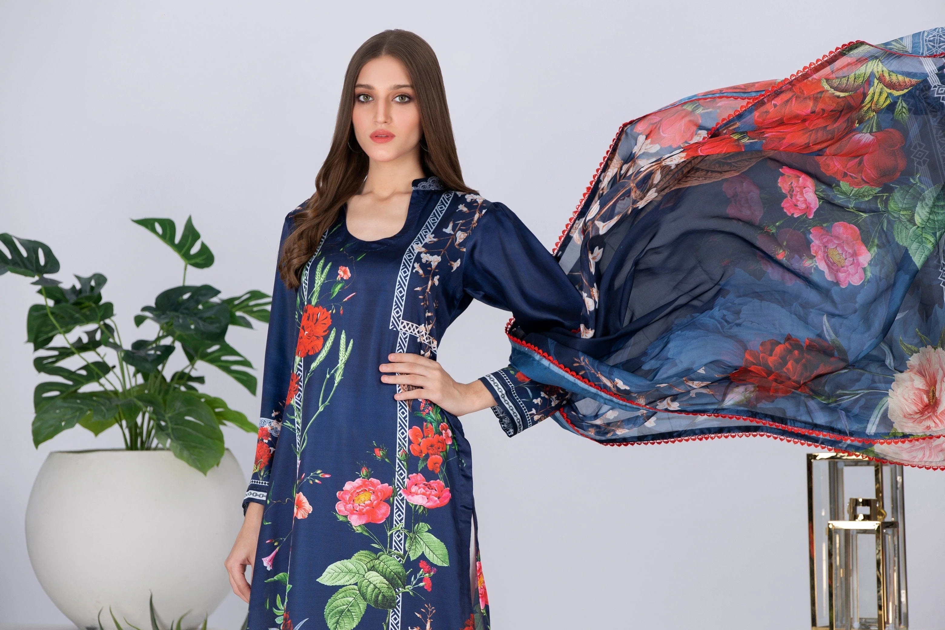 Ravishing Charmuse Silk 2Pc Collection 2021 – RCS-7 - Image 4