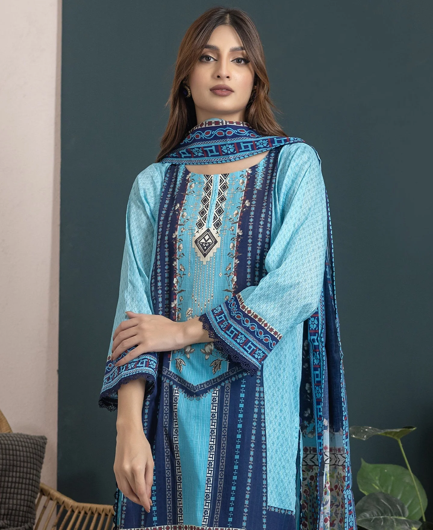 Regalia Ninokara Printed Lawn – 7 - Image 2