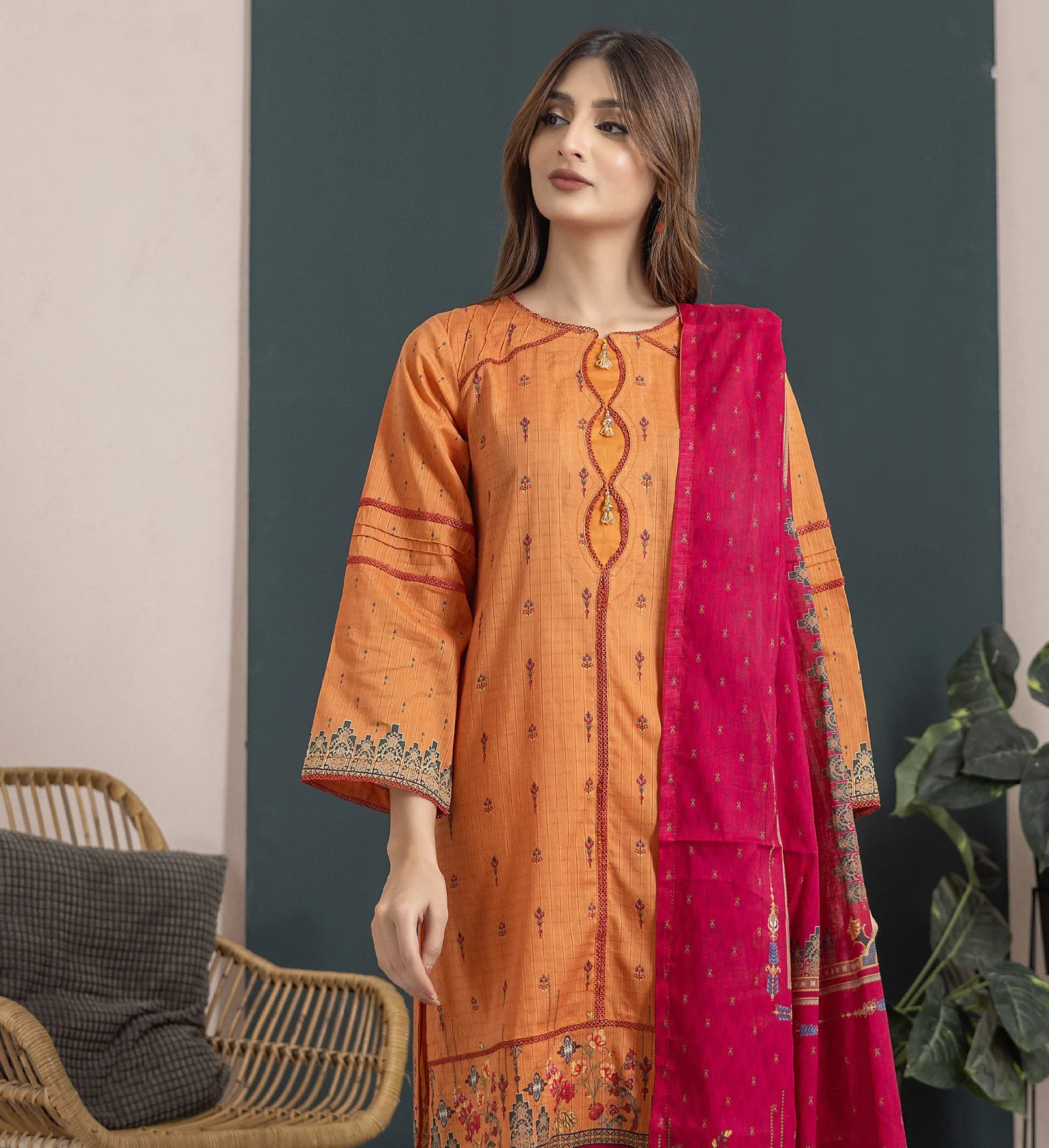 Regalia Ninokara Printed Lawn – 8 - Image 3