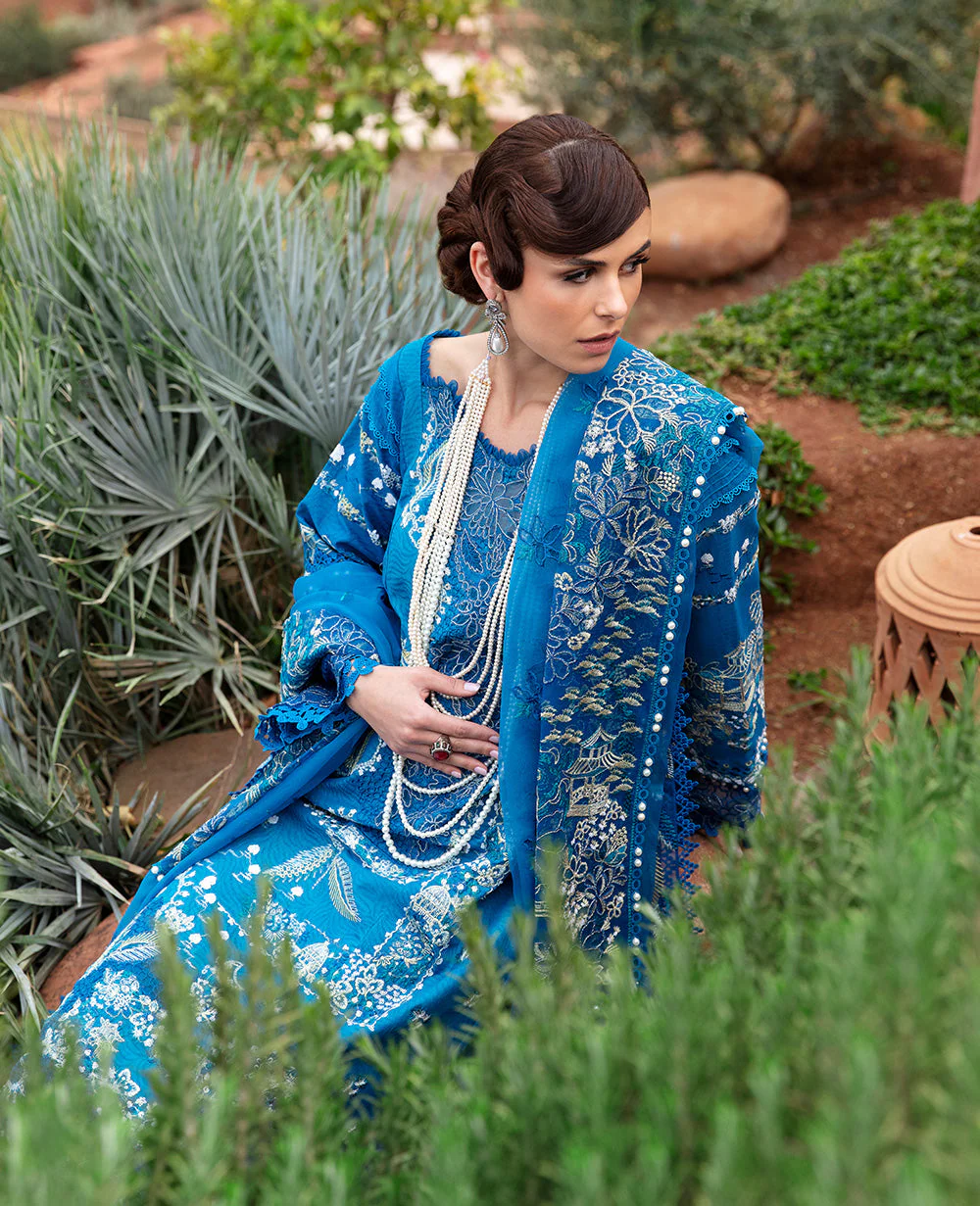 Republic Womenswear Amaani Luxury Lawn Eid Collection – D4-A - Sepal - Image 2