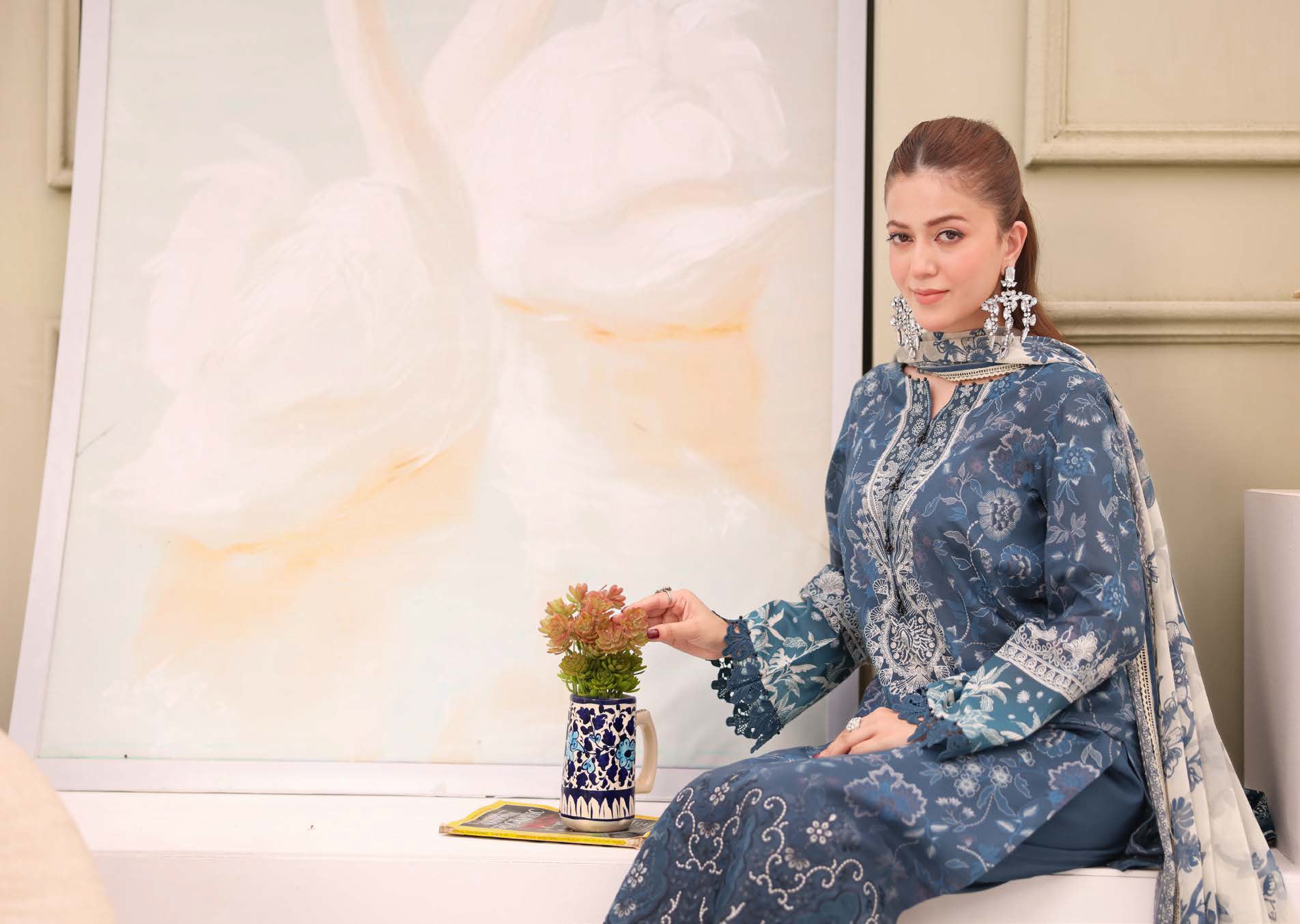 Riaz Arts Arfeen Lawn – AF-246 - Image 4