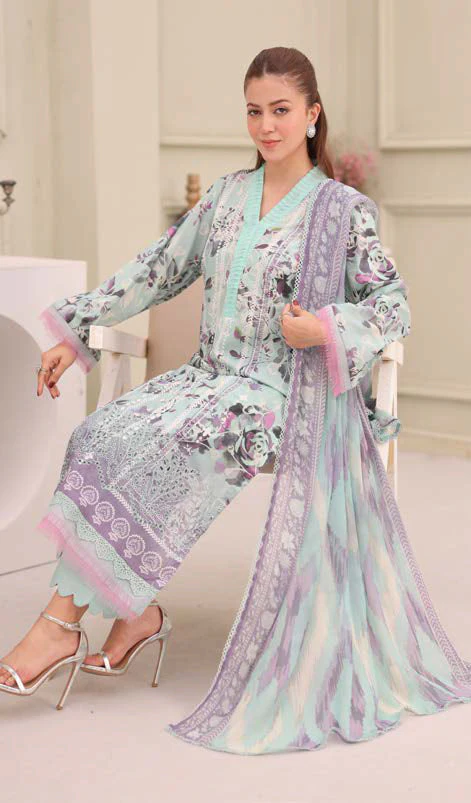 Riaz Arts Arfeen Lawn – AF-247 - Image 2