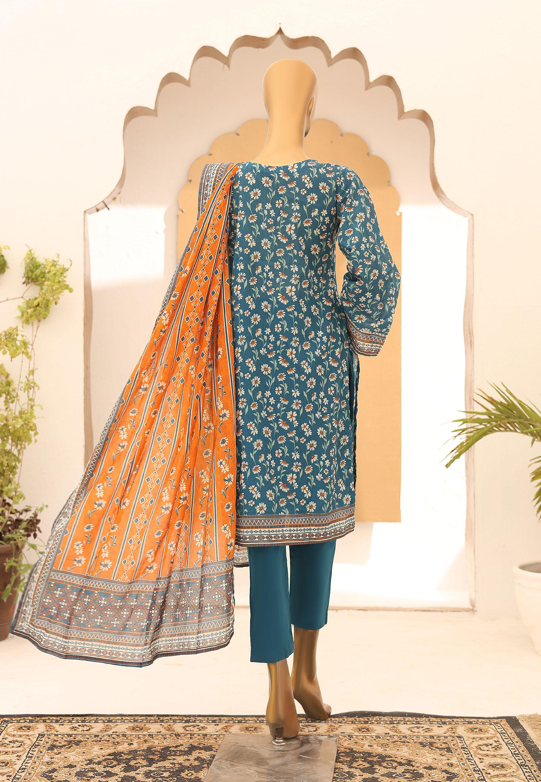Riwayat Stitched Printed Lawn Suit – R-7 - Image 3