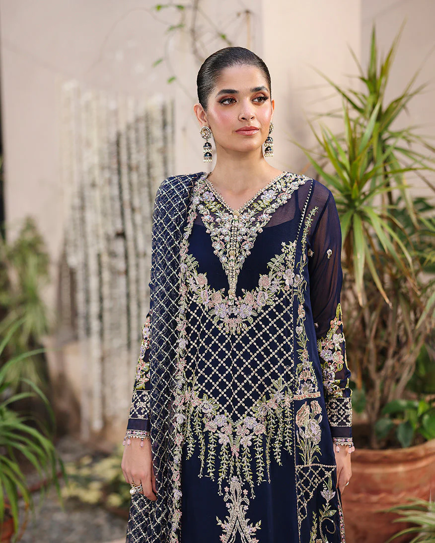 Roheenaz Aangan Luxury Chiffon Formals – Nilofar - Image 3