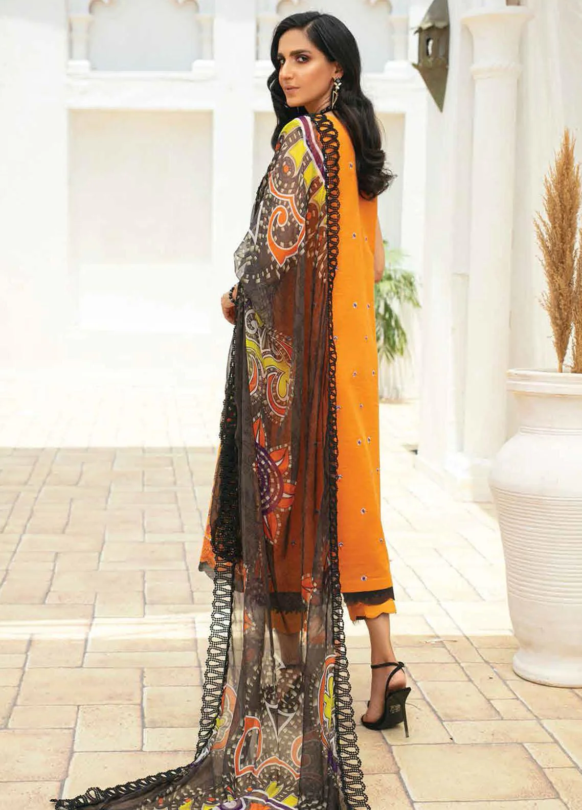Roheenaz by Mushq Lawn Collection 2022 – RNZ-02-A Gold Finch - Image 3