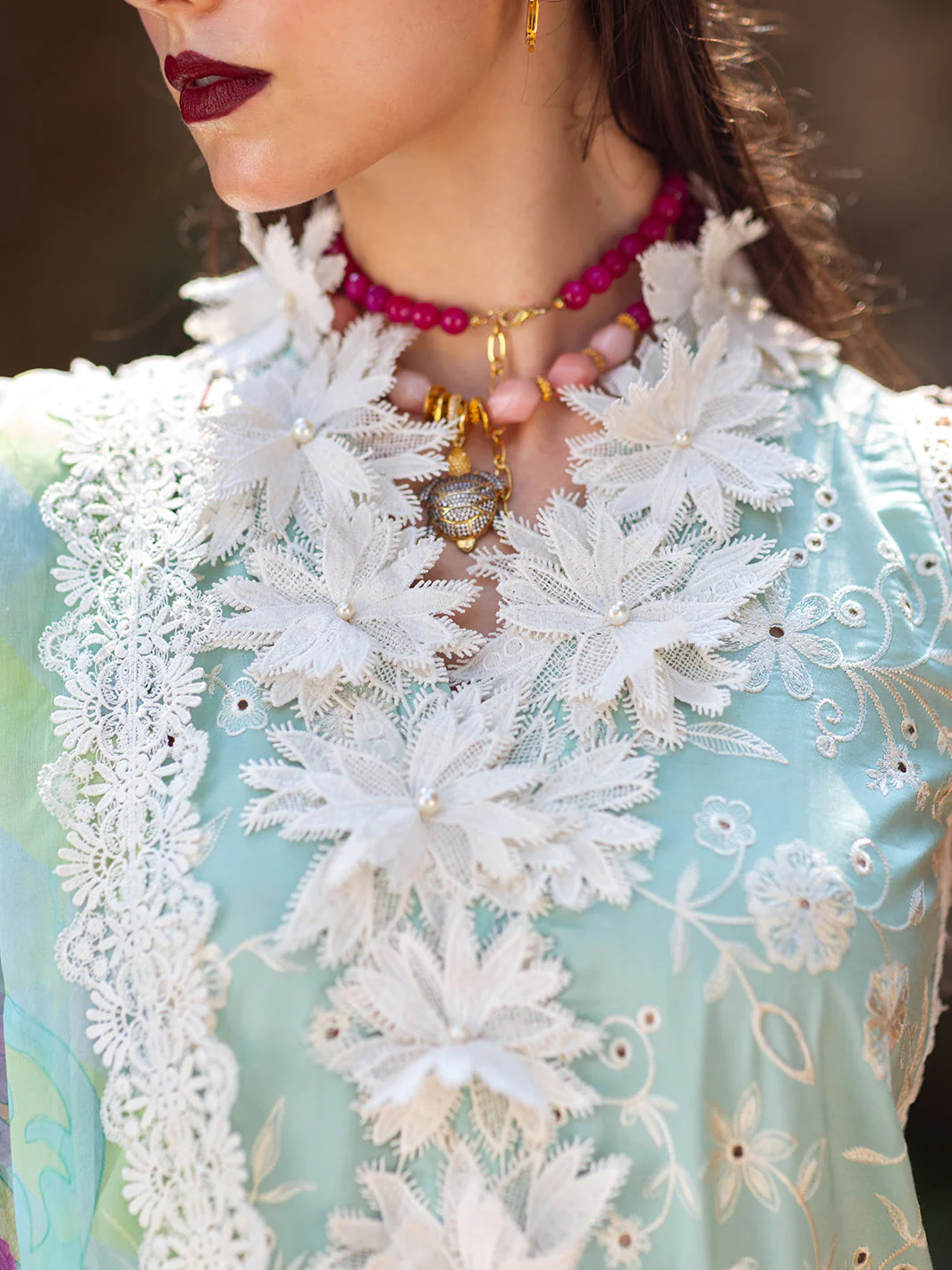 Roheenaz Dahlia Embroidered Lawn Collection – Zinnia - Image 5