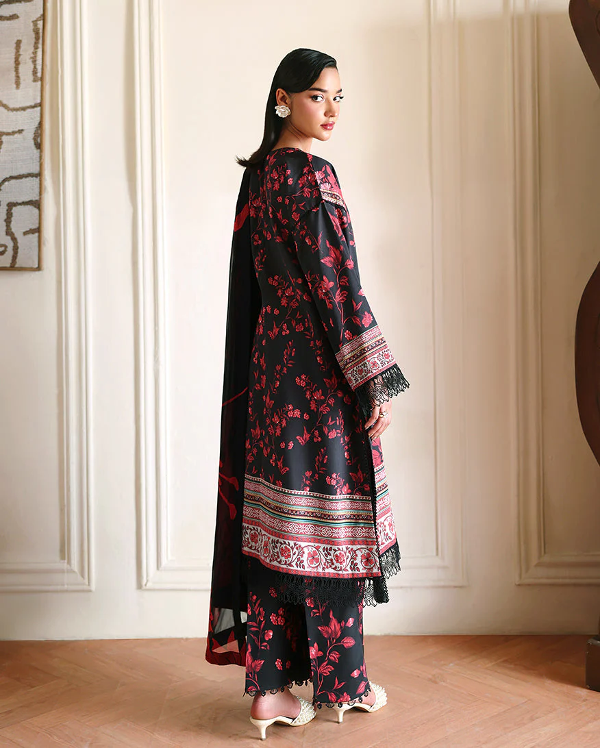 Roheenaz Eclat Garden Printed Lawn – Iris Garden - Image 3