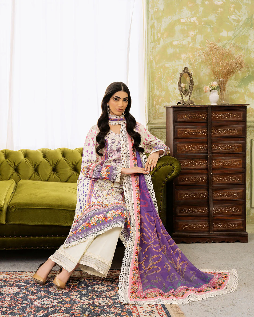 Roheenaz Flora Printed Lawn – Evangeline - Image 5
