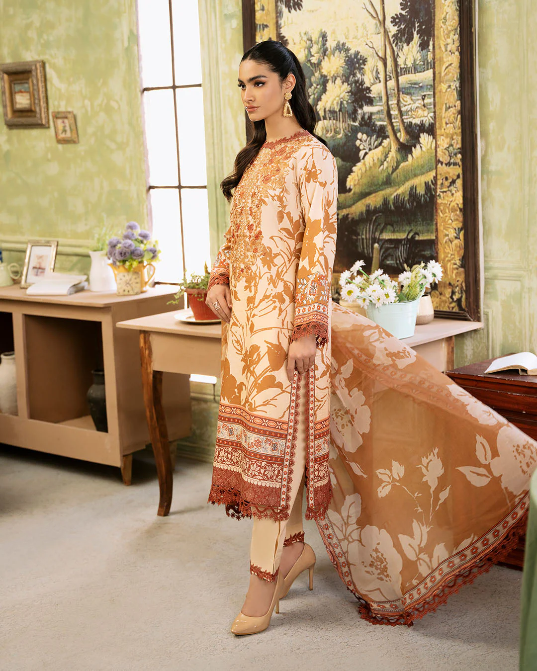 Roheenaz Flora Printed Lawn – Harmonia - Image 6