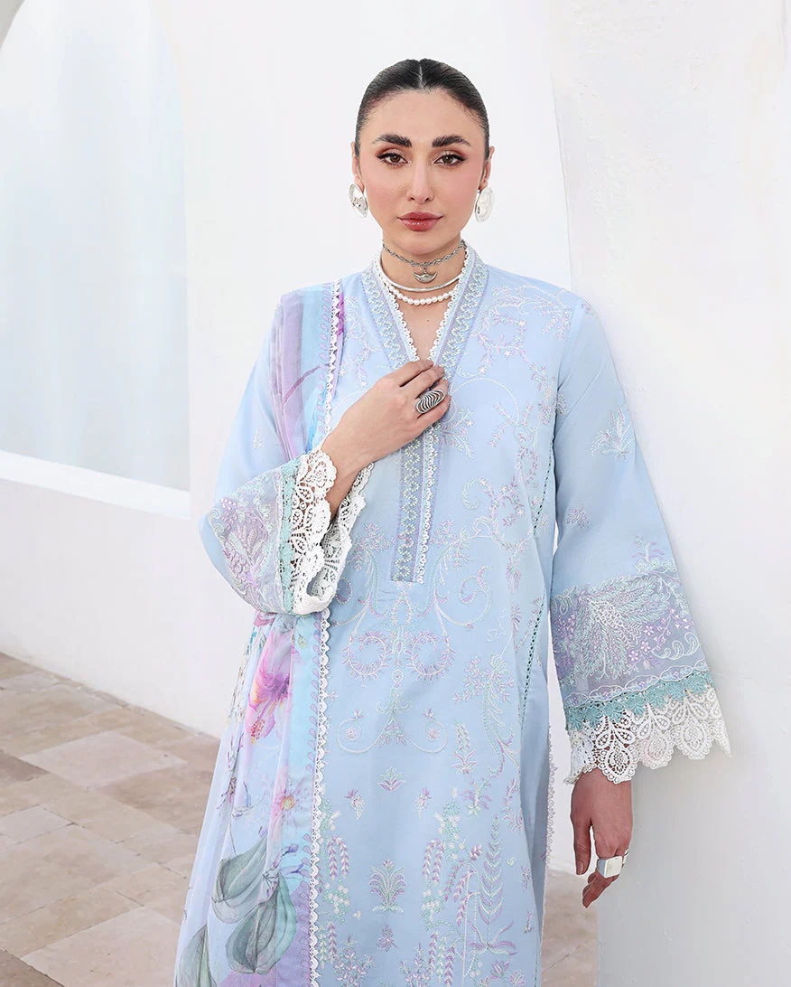 Roheenaz Floral Reveire Lawn – Morning Petal - Image 2